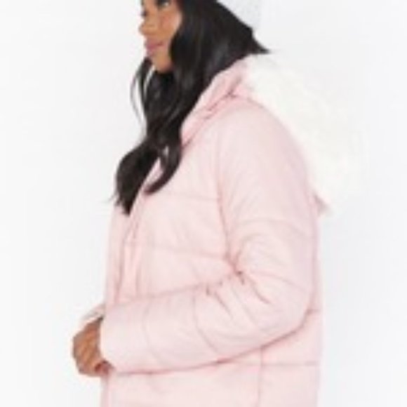 Show Me Your MuMu Jackets & Blazers - NWT!! Show Me Your Mumu Snowbird Puffer Jkt-Pink w/Fur